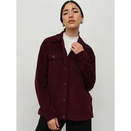 HOUSE OF S Women Corduroy Tailored Jacket with Embroidered-picture-19