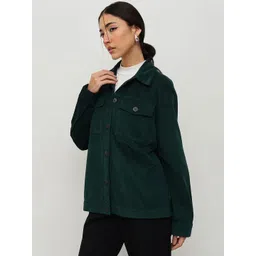 HOUSE OF S Women Corduroy Tailored Jacket with Embroidered image 5