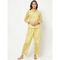 HOUSE OF S Women Printed Pure Cotton Night suit-picture-31
