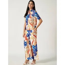 House of Sal Printed Shirt Collar Shirt & Trousers Co-Ords-picture-28