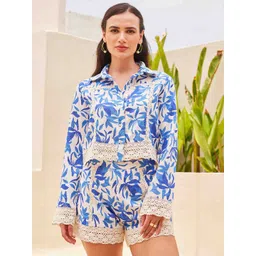 House of Sal Printed Shirt With Shorts Co-Ords-picture-32