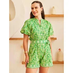 House of Sal Women Isle Printed Playsuit-picture-38