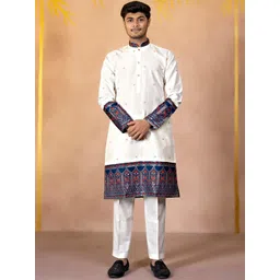 House Of Sanskruti Men Jacquard Handloom Kurta-picture-41