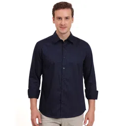 HOUSE OF TWENTY ONE Men Solid Spread Collar Cotton Casual Shirt-image-17
