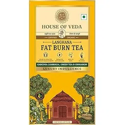 House of Veda Fat Burn Tea - 25 Herbal Tea Bags | Ayurvedic Herbal Blend for Natural Weight Loss & Metabolism Boost | Includes Garcinia Cambogia, Fenugreek, Turmeric, Lemongrass, Cinnamon-picture-12