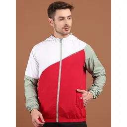HOUSE OF VEDAS Colourblocked Windcheater Outdoor Sporty Jacket-picture-22