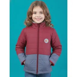 HOUSE OF VEDAS Girls Colourblocked Lightweight Puffer Jacket-picture-33