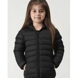 house of vedas Girls Zip Front Hooded Jacket-picture-11