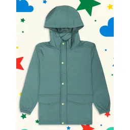 HOUSE OF VEDAS Kids Dry Fit Printed Windcheater & Water Resistant Hooded Sporty Jacket-picture-28