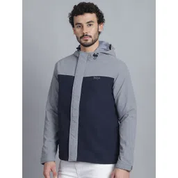 HOUSE OF VEDAS Men Colourblocked Windcheater Sporty Jacket-picture-14