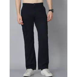 HOUSE OF VEDAS Men Comfort Easy Wash Cargos Trousers-picture-38