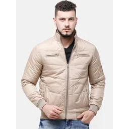 HOUSE OF VEDAS Men Mock Collar Bomber Jacket-picture-11