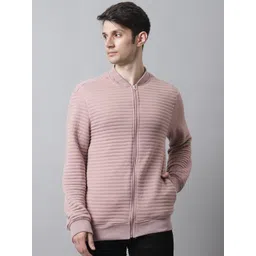 HOUSE OF VEDAS Self Designed Long Sleeves Front-Open Fleece Sweatshirt-picture-29