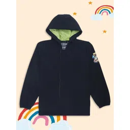HOUSE OF VEDAS Unisex Kids and Water Resistant Outdoor Sporty Jacket with Embroidered-picture-27