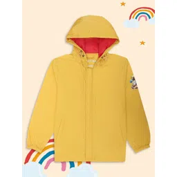 HOUSE OF VEDAS Unisex Kids Windcheater and Water Resistant Outdoor Sporty Jacket with Embroidered-picture-20
