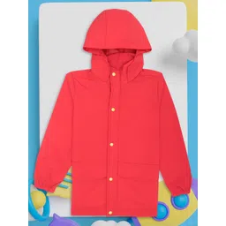 HOUSE OF VEDAS Unisex Kids Windcheater Water Resistant Hooded Sports Jacket-picture-14
