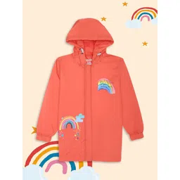 HOUSE OF VEDAS Unisex Kids Windcheater Water Resistant Hooded Sports Jacket-picture-12