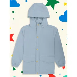 HOUSE OF VEDAS Unisex Kids Windcheater Water Resistant Hooded Sports Jacket image 1