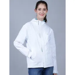 HOUSE OF VEDAS Women Dry Fit Windcheater and Water Resistant Hooded Outdoor Sporty Jacket-picture-10