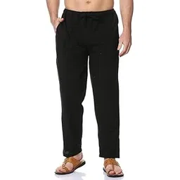 house of white & black One Size Men's Eco-Friendly Cotton Pyjama| Comfortable Sleep Wear Casual Trouser Beach Wear Travel Pyjama Pant| Fits Waist Size 28 to 36 Inches-picture-11