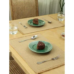 House This 2-Pcs Beige Textured Table Placemats-picture-30