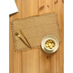 House This 2-Pcs Beige Textured Table Placemats-image-36