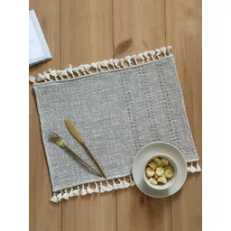 House This Arabian Sea 2-Pcs Blue Textured Table Placemats image 1