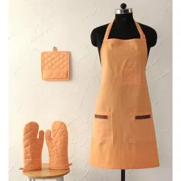 house this Barbecue Orange Cotton (Set of 4) Kitchen Set-picture-10