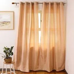 house this Gold Polyester Door Curtain-picture-15
