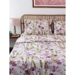 House This Himalayan Poppies Purple 150 TC Cotton Double Dohar-picture-20