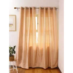 House This Kaveri Rose Gold Polyester 9ft Long Door Curtain-picture-39