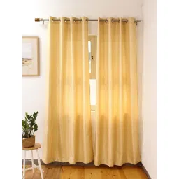 House This Narmada Gold Polyester 9ft Long Door Curtain-picture-23
