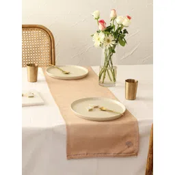 House This Pankaj Beige Table Runner image 1