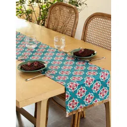 House This Teal & White Gulshan Table Runner-picture-27