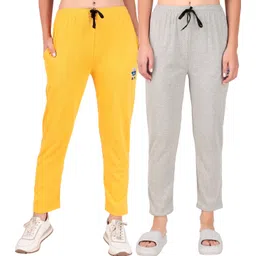 houseofcommon Pack of 2 Women Solid Multicolor Track Pants-picture-19