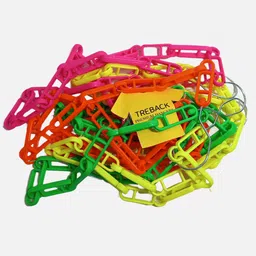 houseofcommon Plastic chain rope neon color multipurpose hanger rope chain pack of 4 Plastic Dress Pack of 4 Hangers For Dress-picture-23