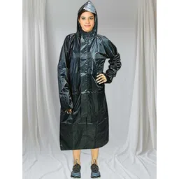 houseofcommon Solid Women Raincoat-picture-19