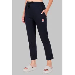 houseofcommon Women Solid Blue Track Pants-picture-19