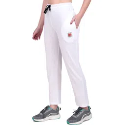 houseofcommon Women Solid White Track Pants-picture-20