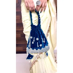 houseofyahvi Women Blue Potli-picture-28