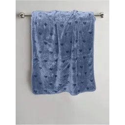 HOUSSE 4 Pieces Blue Printed 400 GSM Super Absorbent Ultra Soft Hand Towels-picture-36