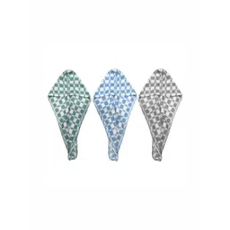 HOUSSE Grey 3 Piece Printed Other 300 GSM Towel Set-picture-36