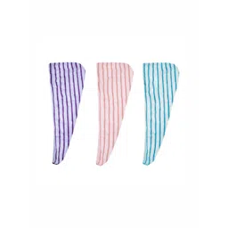 HOUSSE Lavender & Blue 3 Piece Printed Other 300 GSM Towel Set-picture-25