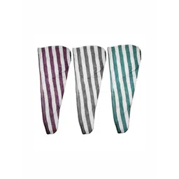 HOUSSE Purple & Grey 3 Pieces Striped Cotton 300 GSM Bath Towels-picture-16