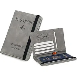 houvida Smart Travel RFID-Blocking Leather Passport Holder: Essential for Men and Women's International Adventures!-picture-15