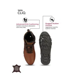 hoversoul Hoversole Men's Warrior2 Tan Derby Boots image 4