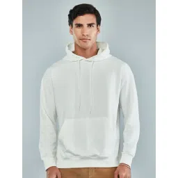 Hoversoul Ecru Regular Fit Printed Hoodie-picture-47