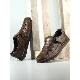 hoversoul Hoversole Men's Aguila Cocoa Stylish and Comfortable Fisherman Sandals-picture-24