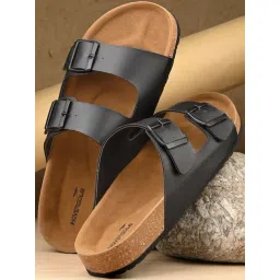 hoversoul Hoversole Men's Black Cork Casual Sandals-picture-25