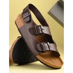 hoversoul Hoversole Men's Brown Cork Back Strap Sandals-picture-23
